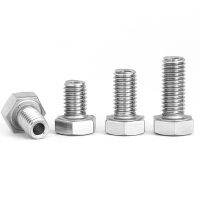 M6 M8 M10 M12 Stainless Steel Outer Hexagonal Hollow Bolt Hollow-through Lamp With Hole Screw Custom