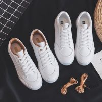 【Ready Stock】 ☍❧✆ C39 Women Sneakers Leather Shoes Spring Trend Casual Sneakers Female New Fashion Comfort White Shoes