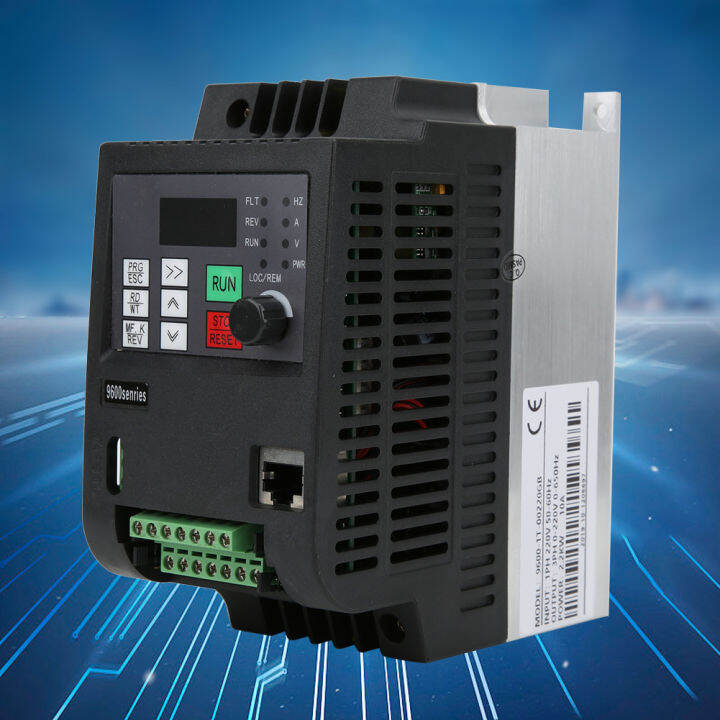 2-2kw-220vac-เฟสเดียวถึง-3-เฟส-vfd-อินเวอร์เตอร์ควบคุมความเร็ว-universal-vector-frequency-converter