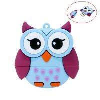 Cartoon Owl Pendrive 128 gb Silicone baratos Stick Red Blue 4GB 8GB 16GB 32GB 64GB usb 2.0 flash drive 256GB 128GB Pendriver