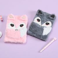 +【； Plush Notebook For Cute Fox A5 Back To School Gifts Diary Journal Notepad For Children Boys Girls Book Note Pad Stationery