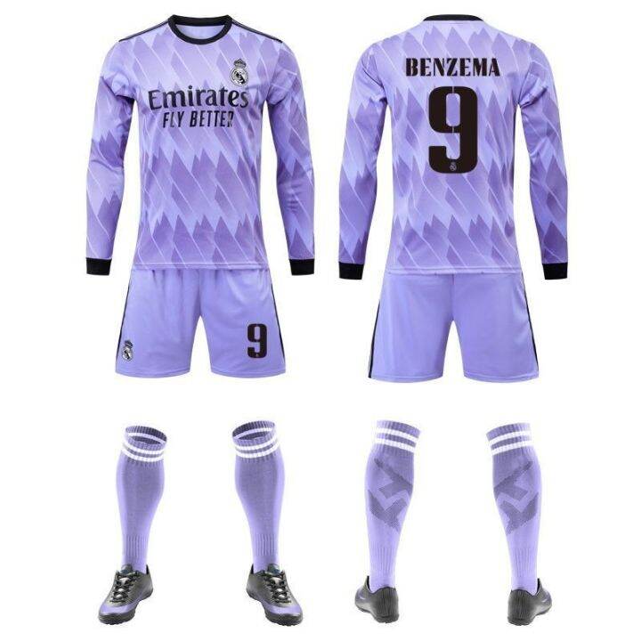 22-23-season-the-champions-real-madrid-jersey-number-9-benzema-away-long-sleeve-football-take-away-game-jersey-custom