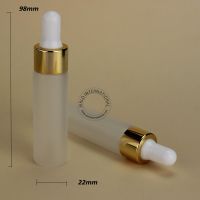24pcsLot Empty 15ml Glass Frosted Dropper Bottle 15g Essential Oil Pot Small Perfume Cosmetic Container Refillable Travel