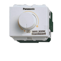 "sale"PANASONIC สวิตช์หรี่ไฟ 300W ซีรี่ส์ Wide/Neoline รุ่น WEG57813 สีขาว"ส่งด่วนทุกวัน"