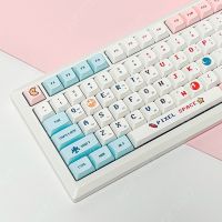 USLION 125Keys Pixel Wars Theme PBT Keycaps For Mechanical Keyboard MX Switch XDA Profile Dye Sublimation English Korean Key Cap