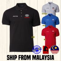 Altis Toyota Black White Polo Collar T-Shirt TRD Racing Development Blue Red MenWomenLadies Baju Kolar Hitam Putih