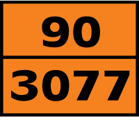 ป้ายเลขสารเคมีติดรถบรรทุก 90-3077/ 33-1203/ 30-1202/90-3082 กันน้ำ100% ป้ายบ่งชี้ ป้ายความปลอดภัย ป้ายเตือน