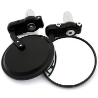 ◈☁❡ JX-LCLYL 2pcs Universal Motorcycle Round 7/8 quot; Handle Bar End Side Rearview Mirror