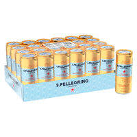 S.Pellegrino Essenza Tangerine &amp; Wild Strawberry Zero Calories 330ml (CARTON) น้ำแร่อัดแก๊สธรรมชาติ รสส้มและสตรอเบอร์รี่ ซานเพลิกริโน่ ขนาด 330ml (ขายยกลัง) (3007)