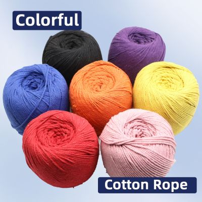 【CC】 baiann 3mm colorful cord Twisted Rope Thread Decoration Supply Colorful Cotton Macrame String Cord 5meters