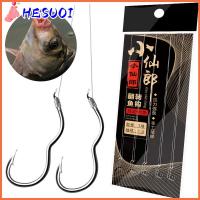 HESUOI 5Pair/Pack คมคมหนาม เบ็ดตกปลาคู่ ป้องกันการลื่น เหล็กกล้าคาร์บอนสูง เบ็ดตกปลาพลิกอัตโนมัติ Linehook อุปกรณ์ตกปลาแท็กเกิล อุปกรณ์ตกปลาคาร์พ