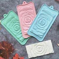 【YF】 New Rose Chocolate Block Silicone Mold Flower Shape Cake Baking Mould  Candle Fondant Candy Holiday Gift Decoration