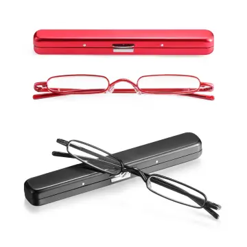 1Pcs Slim Matte Hard Metal Spectacles Glasses Protection Eyeglasses Case  Holder Box