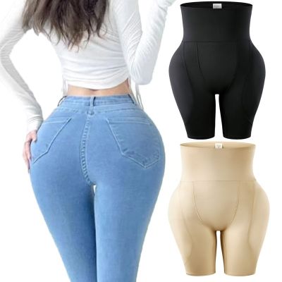 Womens High Waist Trainer Body Shaper Butt Lift Shapewear Womens Hip Pads Sexy Slimming Pants Butt Enhancer Fake Ass