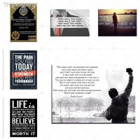 ☼☑ HD Printed 1 piece Canvas Painting rick Inspiring Qutoe Motivation Poster Wall Pictures for living Room Wall Hanging Decor