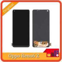 Original สำหรับ OPPO Reno6 Z CPH2237 6z จอแสดงผล LCD หน้าจอสัมผัสแผง Digitizer Assembly สำหรับ OPPO Reno6 Z LCD