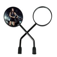 Black Motorcycle Rear View Mirror Motorbike Flexible Mirror Electric Scooter Accessories 8mm 10mm Universal for NIU N1 N1S M1 G