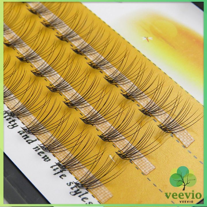 veevio-ช่อขนตาปลอมสไตล์ธรรมชาติ-10d-8-10-12-มม-false-eyelashes