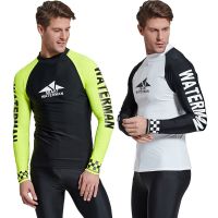 [COD] Bart wetsuit mens split long-sleeved sunscreen swimsuit outdoor surfing snorkeling suit jellyfish models tide