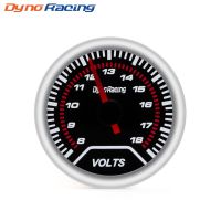 Dynoracing โวลต์มิเตอร์2 "(52มม.) เลนส์8-18โวลต์เกจวัดแรงดันไฟฟ้ามิเตอร์รถยนต์ BX101232