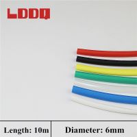 LDDQ High-quality 10m Heat Shrinkable Tube 6mm Insulated Cable Sleeve 7 Colors PE Shrink Tube Sleeving Wire Cable Best Promotion Electrical Circuitry