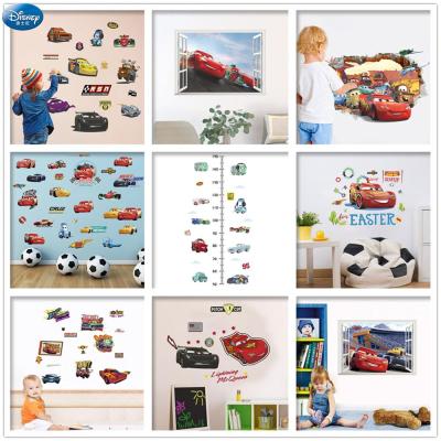 Cartoon 3D Effect Cars Mcqueen Wall Stickers for Kids Room Boys Art DIY Posters Sticker Mural Vinyl Decal Living Room Decoration