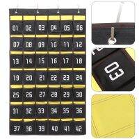 36 Pockets Numbered Organizer Classroom Pocket Chart for Cell Phones Calculators Holders Phone Hanging Pouch Sundry Storage Bag