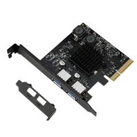 PCI-E to 2-Port USB3.1 Adapter Card USB to PCIE Express Support PCI-Ex4/X8/X16 Slot ASM3142 Chip Expansion Card