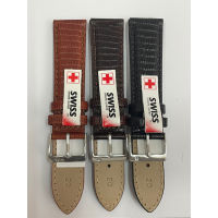 สายหนังนาฬิกา SWISS ขนาด 20 มม. Genius leather strap สายหนัง มีลายเล็ก