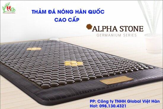 Thảm đá nóng hàn quốc, giảm đau nhức xương khớp, 0,9x1,9m, tặng gối đá - ảnh sản phẩm 1