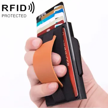 ZOVYVOL Rfid Smart Wallet Credit Card Holder Metal Thin Slim Men