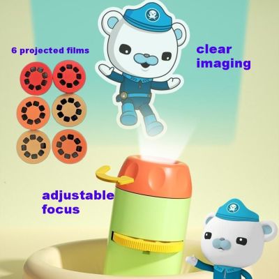 Octonauts Action Figures Toys Projection Flashlight Bedtime Story Early Education Toys Cute Bedtime Learning Enlightenment