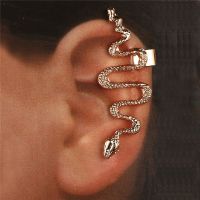 Silver Color Snake Ear Cuff Non-Piercing Ear Clip Earrings for Women Men Fake Cartilage Earring Cuff Trend Jewelry Wholesale