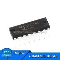 10Pcs Original CD4017BE DIP-16 CD4017 DIP16 Decimal เคาน์เตอร์ธรรมดาและใหม่เดิม