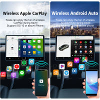 สำหรับ Tesla CarlinKit Wireless CarPlay Android Auto รุ่น3รุ่น S รุ่น X Y Siri Voice YouTube เพลง แผนที่ Waze 2.4-5G WiFi