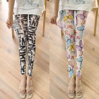 【VV】 New Ultra-Thin Silk Gauze Leggings Cropped Pants Waist Size Stretch transparent