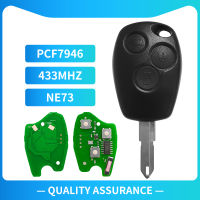 XNRKEY 3 Button Remote Key PCF7946 Chip 433Mhz NE73VAC102VA2 Blade for Renault Duster Clio 3 Twingo Dacia Logan Sandero Kangoo