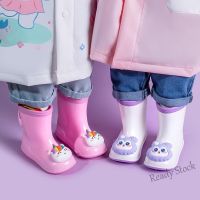 【hot sale】 ✲☒❈ B53 Stereoscopic Cartoon Unicorn Dinosaur Childrens Rain Boots Baby Soft Bottom Wear-resistant Rain Boots Wholesale