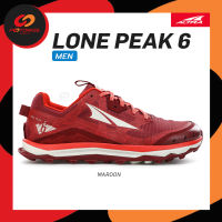 ALTRA Mens LONE PEAK 6 (MAROON) รองเท้าวิ่งเทรลผู้ชาย