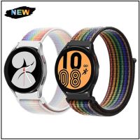 สายนาฬิกาข้อมือไนล่อน 20 22 มม. สําหรับ Samsung galaxy watch 4 Classic strap 46 มม. 42 active 2 watch 3 45 46 42 Gear S3 galaxy watch 4 5 pro 40 44 【QYUE】