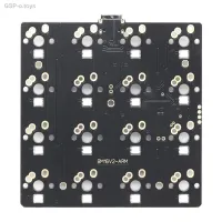 โคลนและ Bm16a 16คีย์ Bm16แผ่น PCB เชิงกลที่ตั้งโปรแกรมเค้าโครง Numpad ผ่านเฟิร์มแวร์พร้อมด้านล่าง Rgb ด้านล่างด้านล่าง Alps Mx