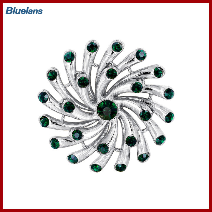 bluelans-ปลอกคอประดับพลอยเทียมทรงเรขาคณิตสไตล์เรโทรสำหรับใช้ในเข็มกลัดช่อดอกไม้