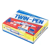 ตราม้า ปากกาเคมี 2หัว TWIN-PEN - หลากสี (12ด้าม/กล่อง)