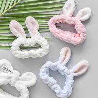 Women Rabbit Ear Hair Band Bath Spa Makeup Wrap Wash Face Elastic Headband