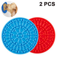 2 Pack Dog Lick Pad Slow Feeder Lick Mat Bowl for Dogs Peanut Butter