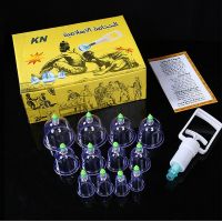 ✐ 12 Pcs Arabic Vacuum Cupping Massage Cans Massager Health Cupping Set Monitors Product Cans Opener Pull Vacuum Cupping Massage