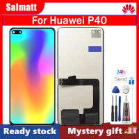 หน้าจอ LCD TFT Salmatt สำหรับ Huawei P40 ANA-AN00 ANA-TN00 ANA-NX9แทนโดยหัวเว่ยชิ้นส่วนจอสัมผัสแอลซีดีของเครื่องแปลงดิจิทัล ANA-LX4 Huawei หน้าจอ P40จอแสดงผล TFT LCD หน้าจอ LCD TFT