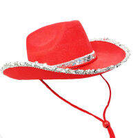 Bachelorette Accessories Cosplay Props Party Decoration Women Hats Funny Sequin Caps Cowboy Hat