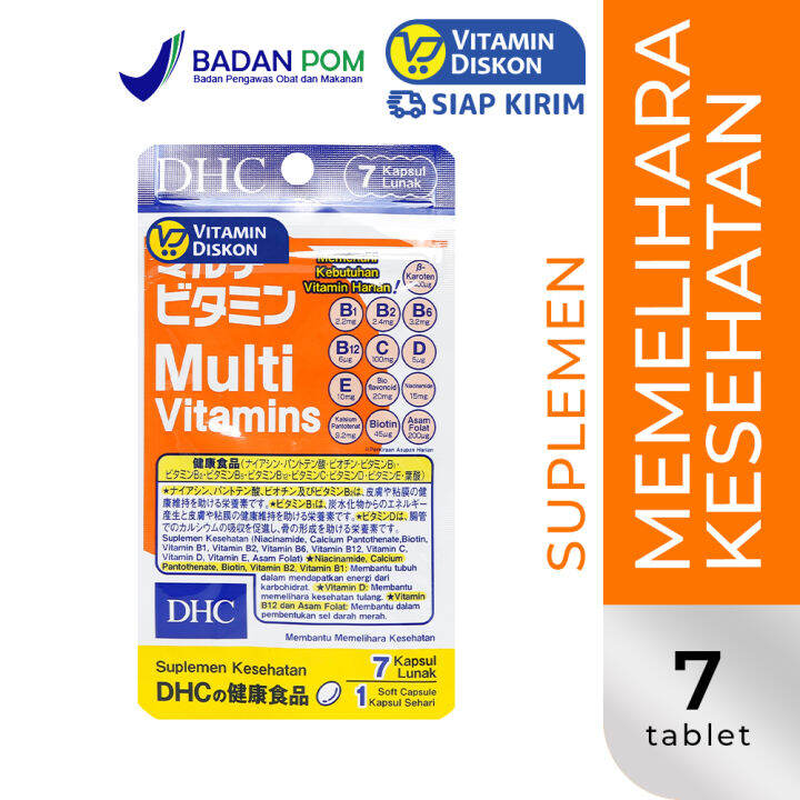 DHC SUPPLEMENT MULTIVITAMINS 7 KAPSUL | Lazada Indonesia