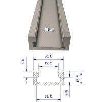 T-Slot ม้านั่งทำงานวัดรางไม้ช่อง300-800Mm รางอลูมิเนียม T-Track เครื่องมือโลหะผสมสำหรับงานไม้อุปกรณ์ทำมืองานไม้